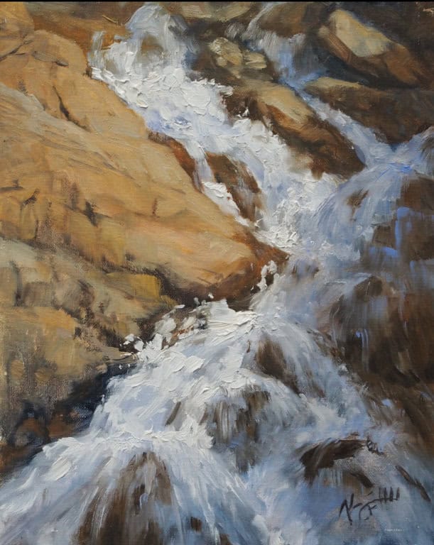 Nancy Hall Boulder Field 18x24