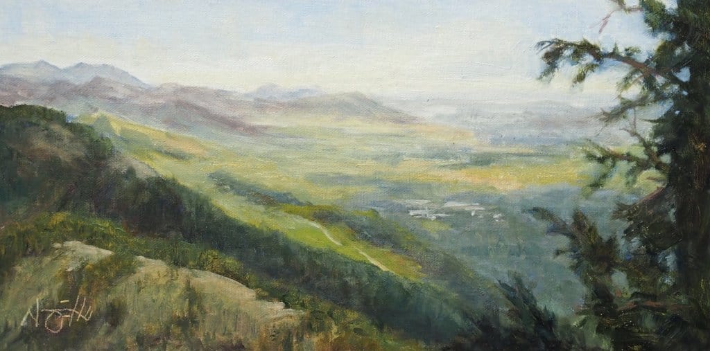 Nancy Hall Boulder Field 18x24